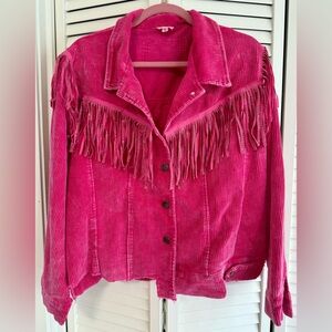 Pink Fringe Jacket